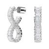 Pattern Design Alloy Earrings Unisex Couple Style Silver 5684047