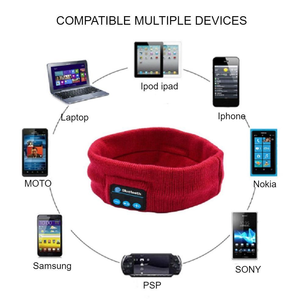 Auriculares para dormir con Bluetooth, cascos deportivos con reproductor de música, diadema fina, suave, elástica, cómoda, inalámbrica, antifaz para música, 2022