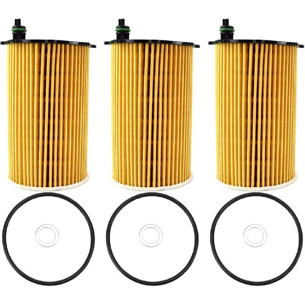 3Pcs Oil Filter 26320-3CAA0 for Hyundai Azera Santa Fe Kia Cadenza Sedona Sorento Engine Oil Filter Replacement CH10855 263203CAA0 Engine Parts
