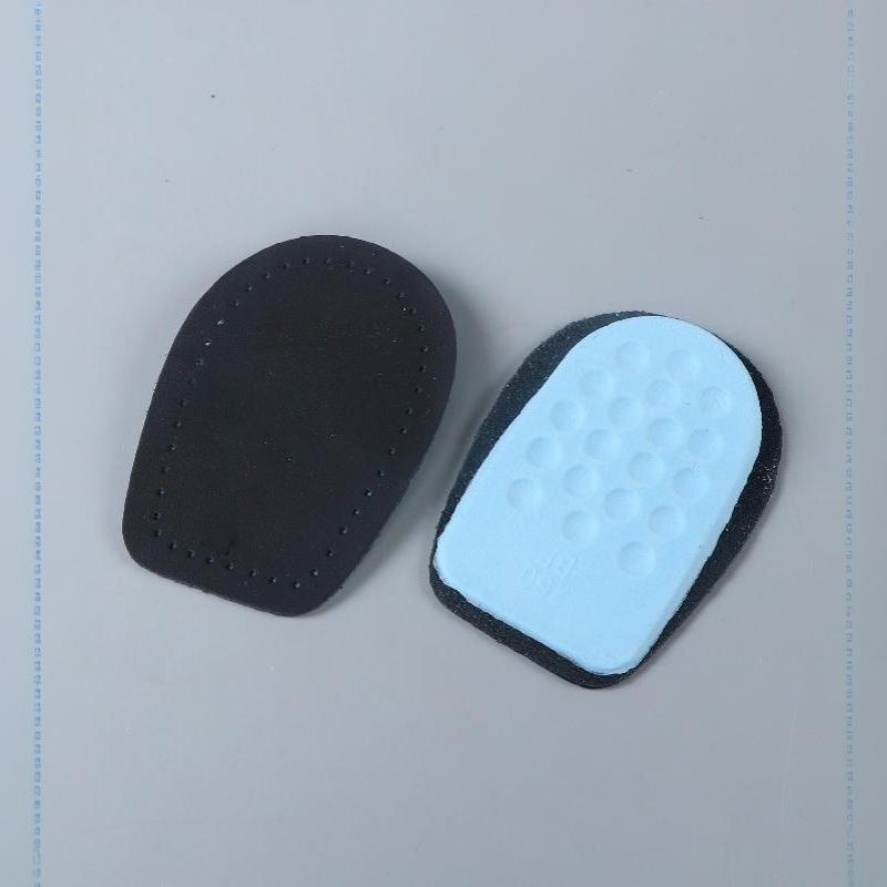 1 Pair Cowhide Latex Height Increase Insoles Breathable High Elastic Shock-Absorbing Insole For Daily Walking Long Standing