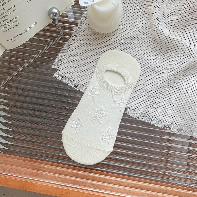 

Женские летние новые носки-пентаграммы цвета макарон, однотонные, с низкой посадкой, не сползающие с пятки, бесшовные, невидимые 1 pair светло-желтого