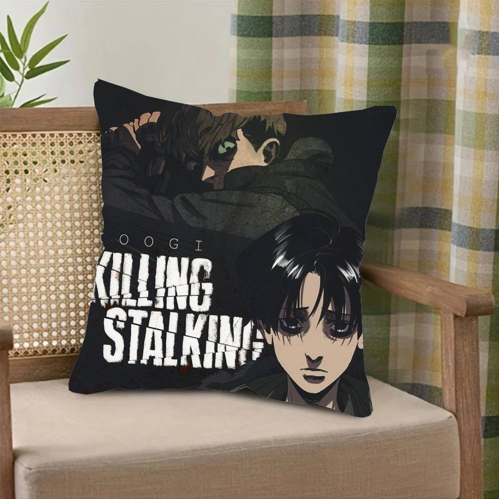Korean Manga Killing Stalking Vintage Pillow Case Sofa Cushion Cover Room Home Decoration