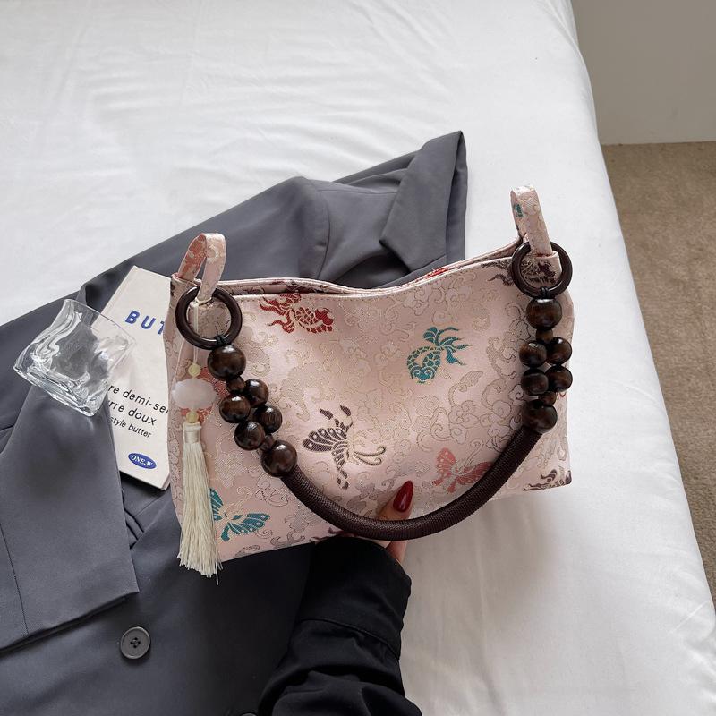 

Сумка-тоут женская новая модная вышитая на плечо сумка-мессенджер универсальная розовый