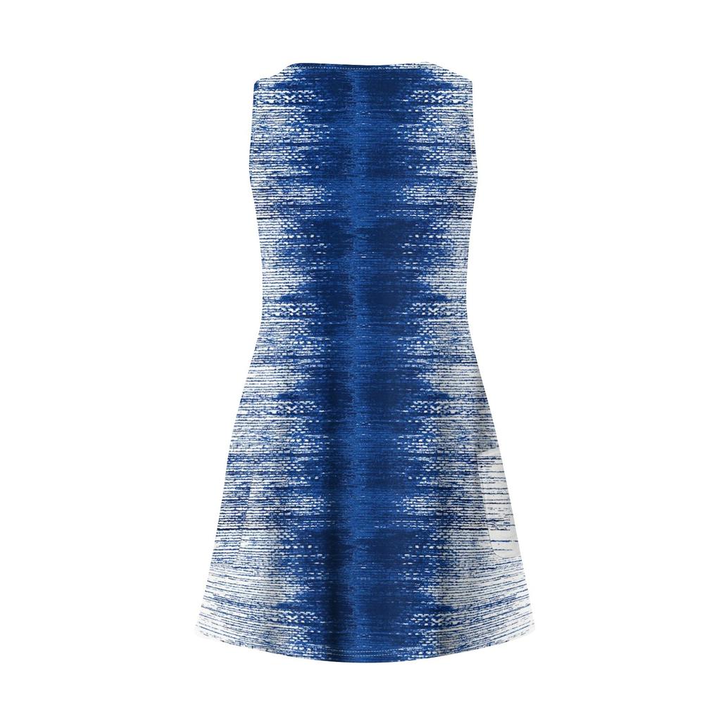 Lässiges Sommerkleid für Damen mit Taschen, Sommer-Boho-Strandkleid, bedruckte Blusen für Damen, T-Shirt-Kleid, V-Ausschnitt, lockere Tank-Kleider