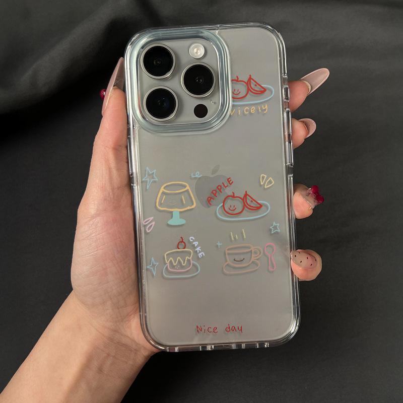 

Line Dinner Plate for Apple 16 Mobile Phone Case for IPhone15promax Cartoon 14plus New Model 13 All Inclusive For Apple 7/ For Apple 8