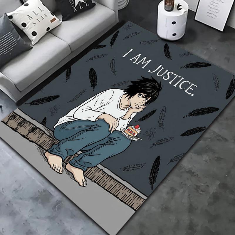 Death Note Carpet Rug For Living Room Bedroom Home Sofa Decoration Kids Play Nonslip Floor Mat
