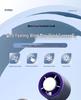 Portable High-Speed Bladeless Mini Fan with Digital Display and Cooling Ice Pack