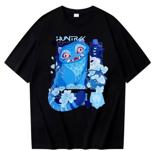 KPop Demon Hunters Derpy Tiger 2025 New Movie High Quality Cotton Harajuku O-neck Casual Shirt Gift