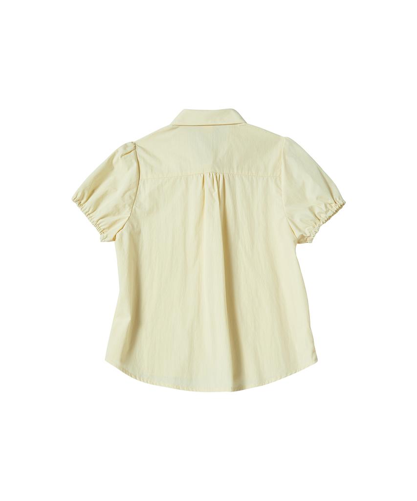 COMONINOZ W Puff Collar Shirt [Yellow]