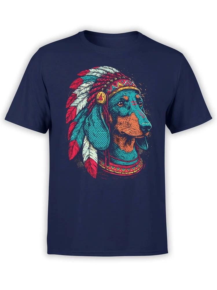 Feather Crown Dachshund Dog TShirt Unisex S
