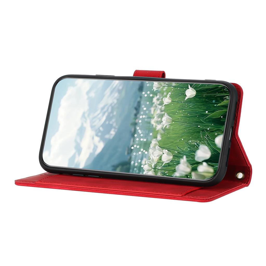 For iPhone Air Case Tulip Leather Phone Cover with 5 Card Slots Wallet