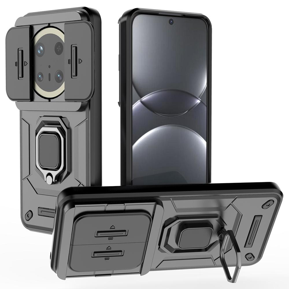 For Huawei Mate 70 Pro+/70 Pro Case PC+TPU Kickstand Phone Protector with Lens Cover