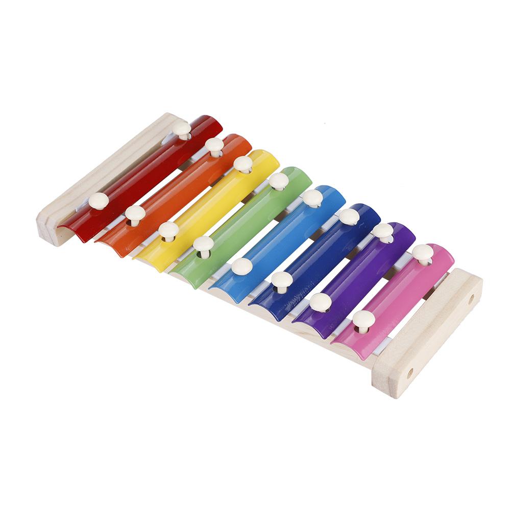 

Деревянный сосновый ксилофон 8 нот 3 мм цветная алюминиевая пластина ударная музыкальная игрушка для малышей