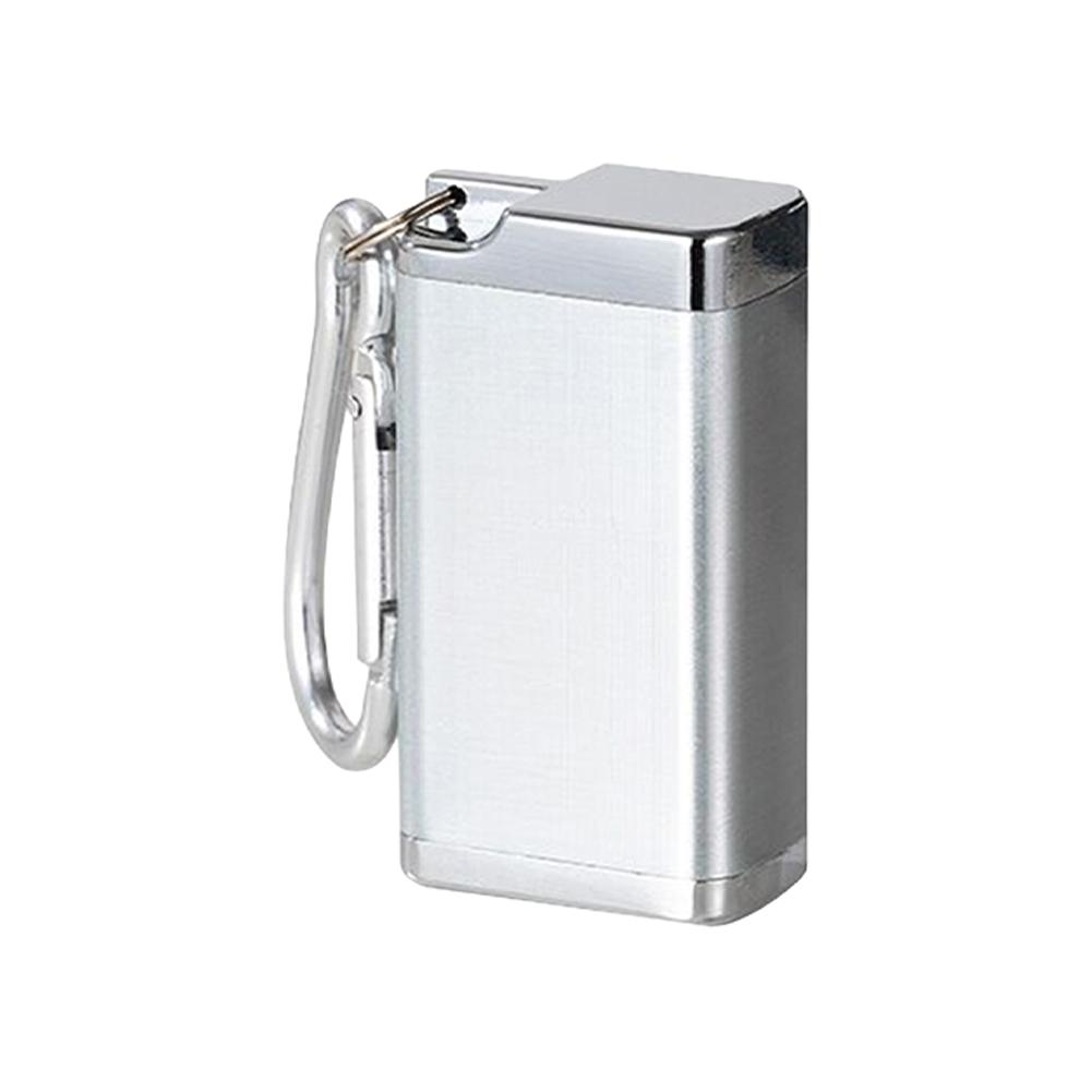 Mini Portable Ashtray Aluminum Alloy Outdoor Cigarette Holder Rotating Lid Cigarette Ashtray Fireproof for Outdoor Travel