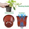 20PCS Garden Decor Garden Supply Plastic Nursery Pot Planter Seed Trays Plant Pots Flower Bucket