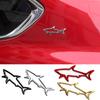 1Pcs 3D Metal Car Styling Sticker Hollow Fish Shark Emblem Badge Decals Automobiles Motorcycle Computer Fuel Cap Accessories