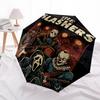 1pc Horror Band Automatic Open/Close Umbrella Folding Umbrella, Portable Compact Travel Umbrella, Birthday/Christmas Gift for Men & Women L1110y23