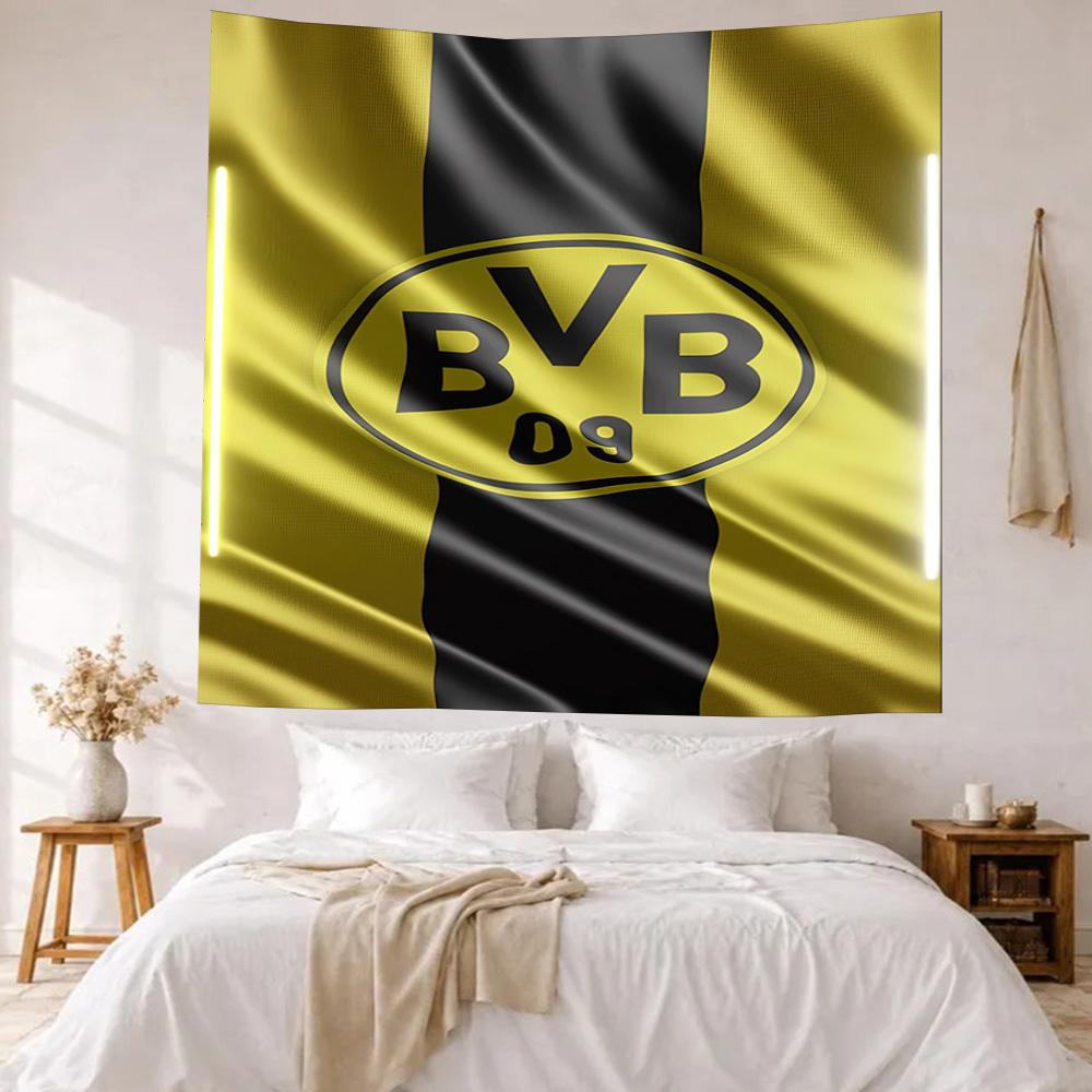 Borussia Dortmund Wall Decor Tapestry Art For Pet Memorial Birthdaywedding Party Backdrop Family Gift