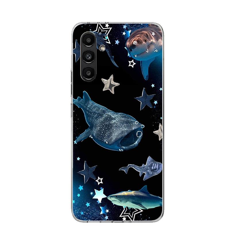 Ocean Whale Shark Phone Case For Samsung Galaxy A17 A16 A14 A15 A13 A57 A56 A54 A55 A53 A37 A36 A34 A35 A33 A26 A24 A25 A23 Gala