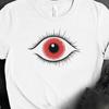Creepy Red Eye T-Shirt | Spooky Horror Design for Gothic & Alternative Fashion Lovers
