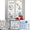 Christmas Pvc Static Clings For Glass Window Decoration Festive Scene