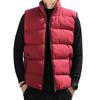 Men Waistcoat Stand Collar Sleeveless Slim Fit Vest Coat