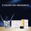 Collana con diamanti in argento sterling 925 di colore D VVS1 Collana con ciondolo in moissanite Gioielli da sposa per regalo per donne e ragazze