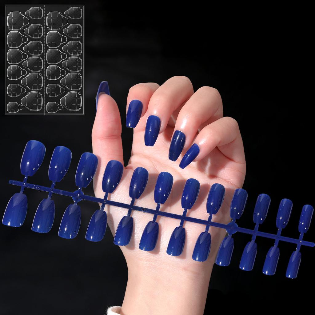 YIKOOLIN Variety Fluorescent Nail Art Tips Glow-In-Dark Luminous Fake Nails Ballet Press On Nails Set Detachable  Fingersnails