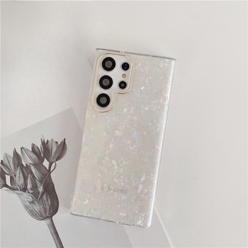 Potrivit pentru husă telefon mobil Samsung S25u Model carcasă electroplată S23ultra Acoperire față-verso A15 A54 S24FE Mânecă