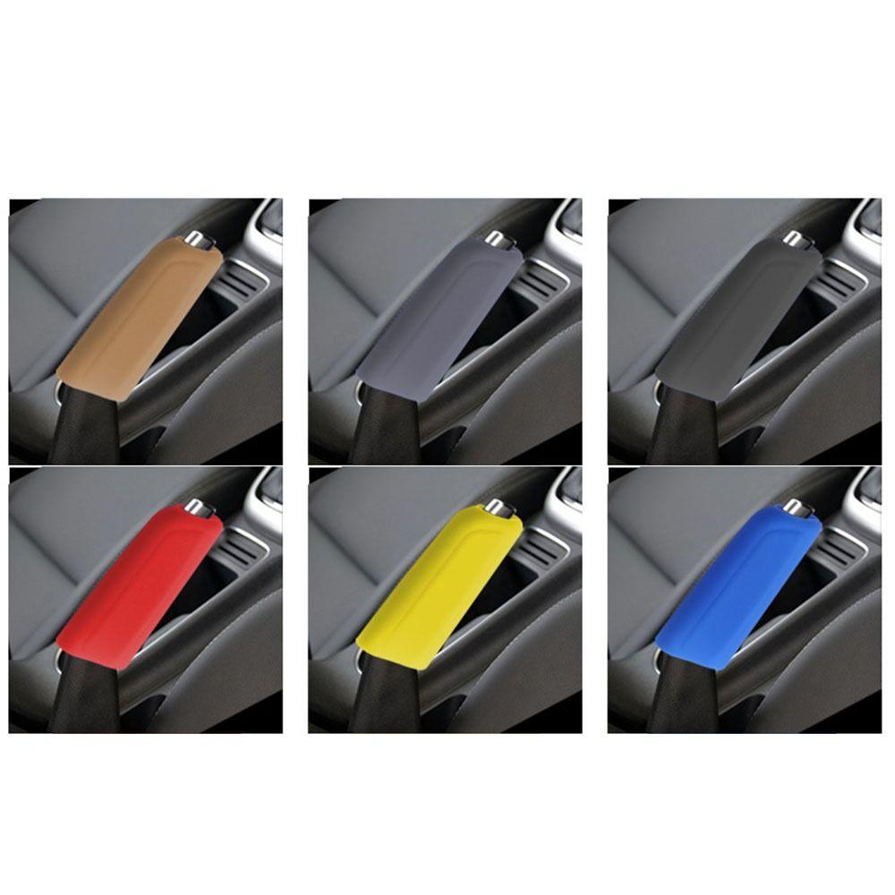 Silicone Gear Hand Knob Sleeves Handbrake Grip Cover Set Handbrake Sleeve Gear Shift Knob Cover