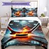 3pcs Ice Hockey Bedding Set Duvet Cover Closure Includes 1 Duvet Cover & 2 Pillowcases, Soft and Comfortable for All Seasons.