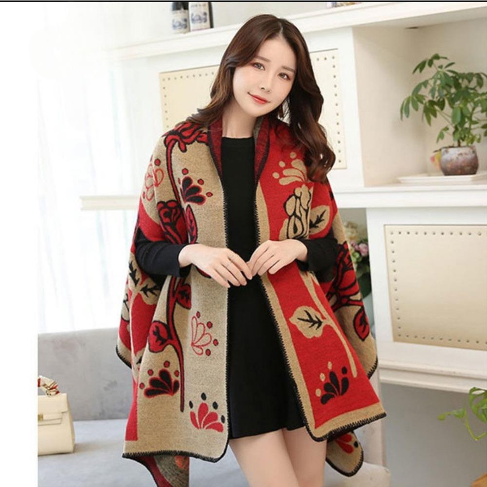 Imitation Cashmere Double-sided Thick Long Shawl
