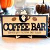 Seasonal Desktop Display Hello Fall Wooden Sign, Cutting Board Shape Autumn Harvest Tabletop Ornament with Centerpiece for Dining Table Hanging Rope &