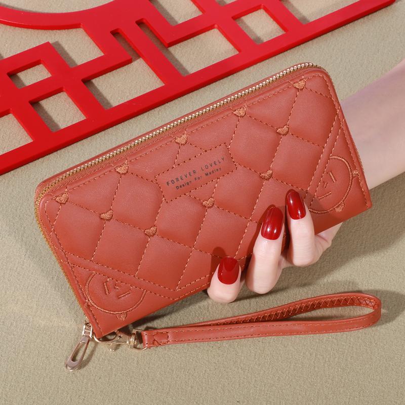 

Новый кошелек женский европейский и американский кошелек для карт сумка на молнии вышитая сумка для мобильного телефона