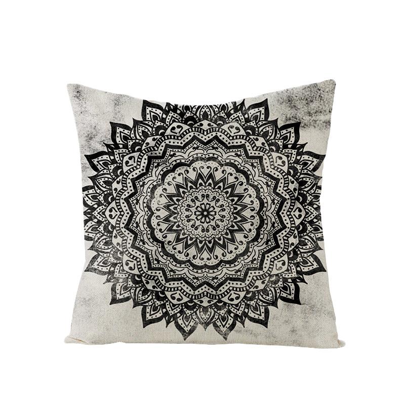 Bohemian Mandala Style Polyester Pillowcase Square Sofa Pillowcase Home