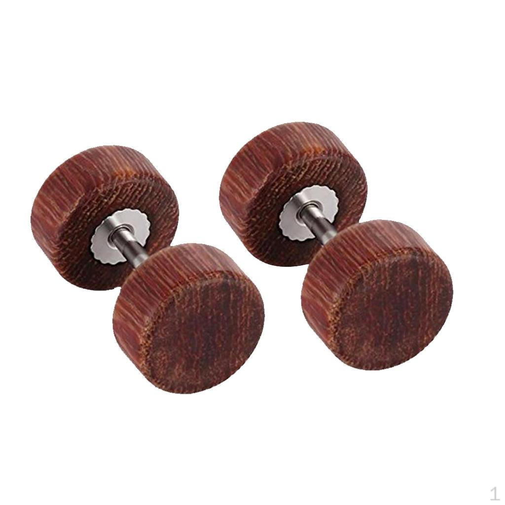 Wooden s Stud Earrings Ear Plugs Screw