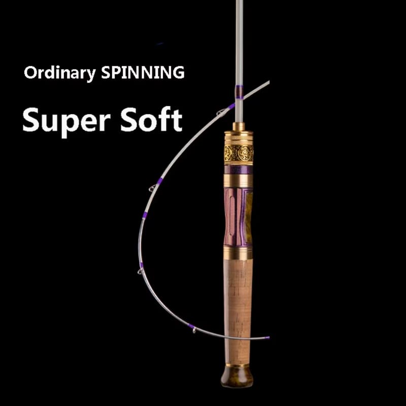 Casting Drehbare Angelrute Tragbar 4 Abschnitte Ultraweich Mikro-Objekt 1,4 Meter Langsam-einstellbar Auswurf Pferdemaulrute Gerader Pistolengriff Köder