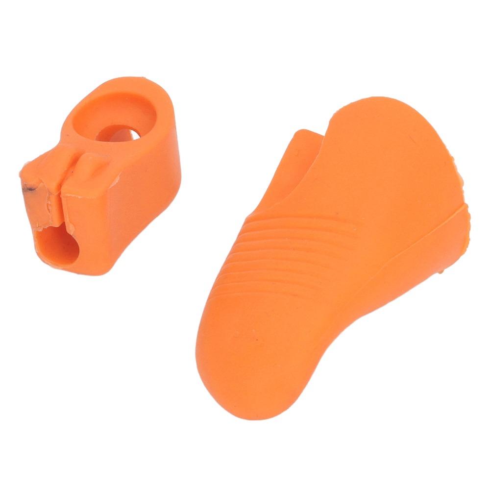 4PCS Rubber Violin Bow Teaching Aid Orange Color Thumb Stabilizer Support Violin Teaching Aid