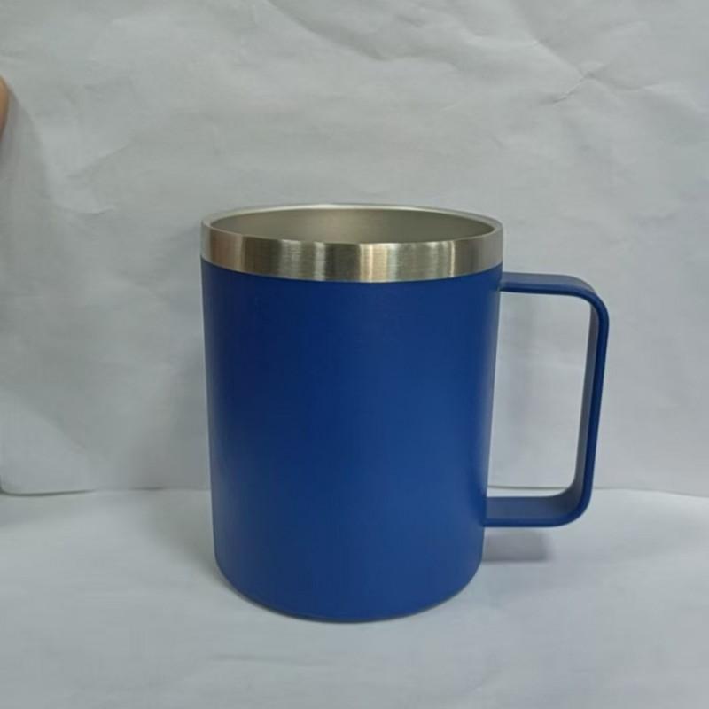 12oz Stainless Steel Vacuum Insulated Travel Mug With Handle Leakproof Coffee Cup Office Home Outdoor Use
