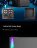 X99 E-sports Gaming Desktop Case with Tempered Glass Panel & Colorful Lighting