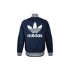 Adidas Originals Trefoil Rev Jacket With Logo Print Men Outerwear Blue DX4220