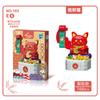 Factory Supply Children Puzzle Simulation Small Particles Potted Plant Building Block Lucky Cat Bulldog Assembly Animal Building Block