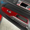 För Ford Mustang Dark Horse EcoBoost GT S650 2024 2025 2026 Äkta Mjuk Kolfiberklistermärke Bil Dörr Fönster Knapp Panel Trim