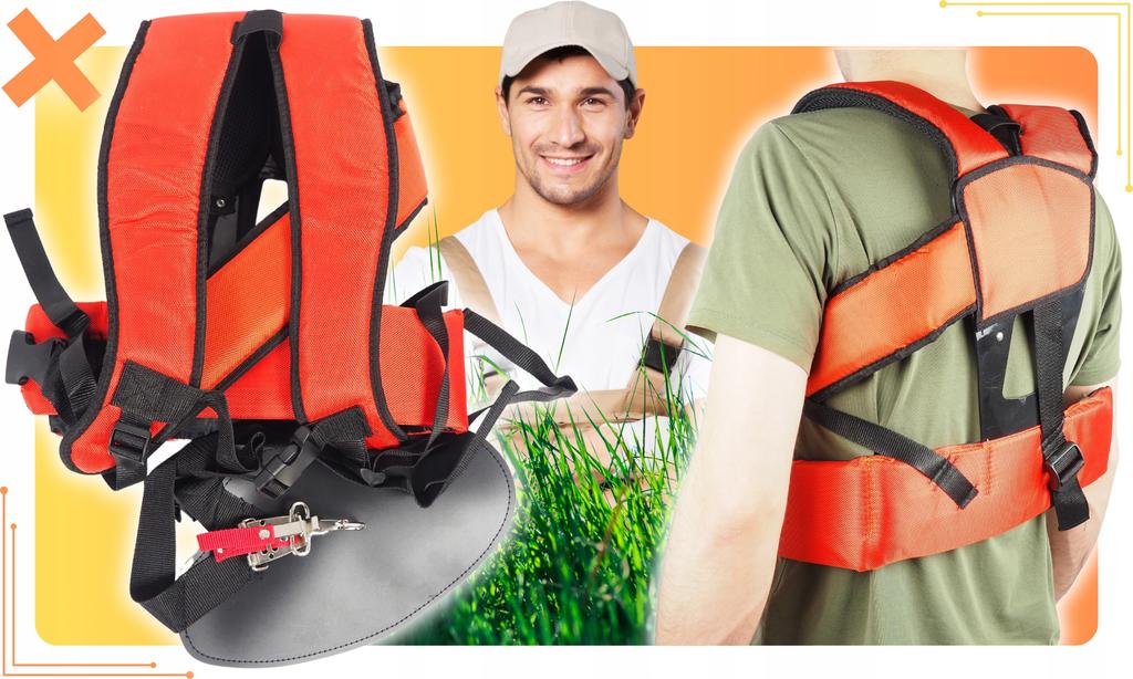 Strong Straps for Petrol Brushcutter String Trimmer Carrying Straps Harness Adjustable