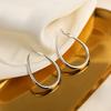 925 Sterling Silver Hoop Earrings: 2025 Modern Niche Design - Elegant & Luxurious for Women