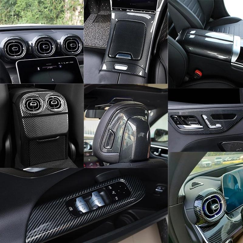 

Для Mercedes Benz C Class W206 C200 C220 C260 C300 2022+ Автомобиль из углеродного волокна Роскошный полный комплект молдингов для всего интерьера
