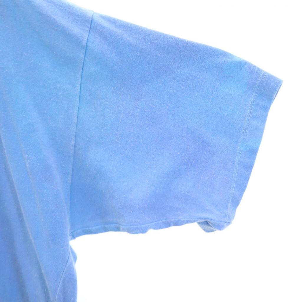 ARNOLD 90s Old Back Print Short Sleeve T-shirt XL Light Blue Men's Used