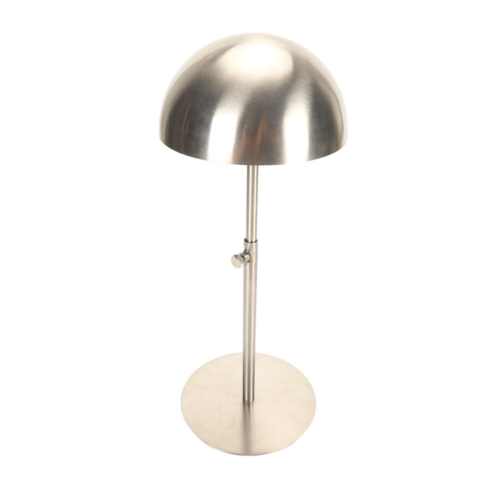 Hat Display Stand Multifunctional Portable Height Stainless Steel Hat Rack Stand for Multiple Hat Storage