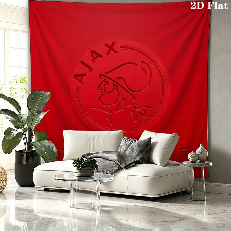 AFC Ajax Custom Name Wall Tapestry Aesthetic Wall Hanging Printed Fabric Blanket Decorative Tapestries for Bedroom Living Room Home Decor