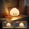 Cute Night Light Squeezable Dumpling Dimmable Nightlight Tap Control Night Lamp For Kids Boys Girls Teens Adults Home Bedroom